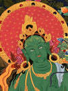 Green Tara Large Thangka