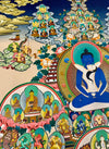 Buddha Shakti Yab-Yum Large Tibetan Thangka Painting
