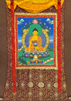 Shakyamuni Buddha Thangka - Silk Framed