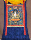 Chenrezig Thangka Painting - Silk Framed