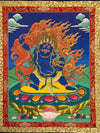 Vajrapani Thangka - Silk Framed