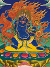 Vajrapani Thangka - Silk Framed