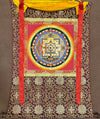 Kalachakra Mandala Tibetan Thangka Painting - Silk Framed