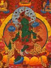 Green Tara Large Thangka