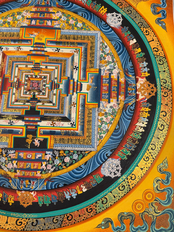 Kalachakra Mandala Tibetan Thangka Painting