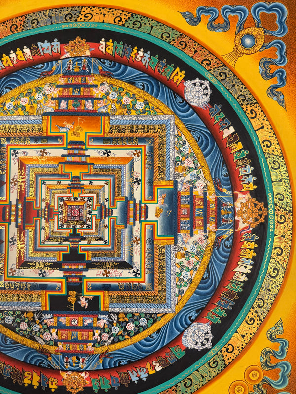 Kalachakra Mandala Tibetan Thangka Painting