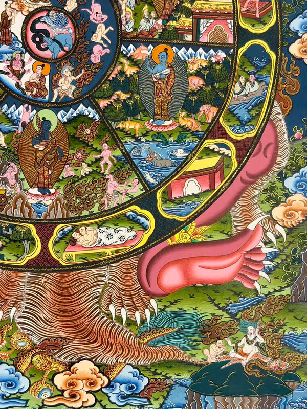 Wheel Of Life Masterpiece Thangka