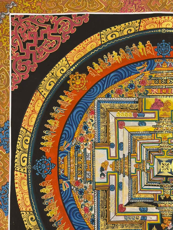 Kalachakra Mandala Tibetan Thangka Painting