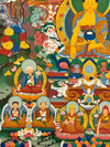 Shakyamuni Buddha and the 17 Great Scholars Thangka
