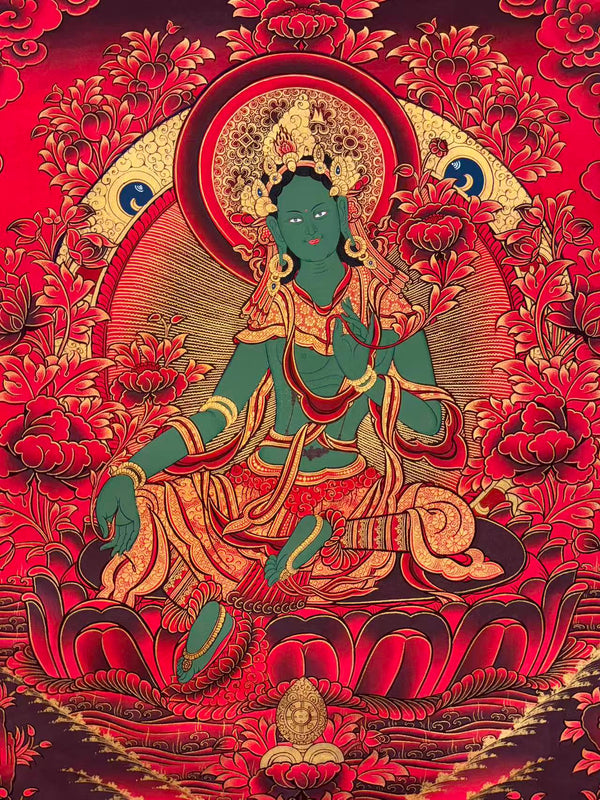 Green Tara Thangka
