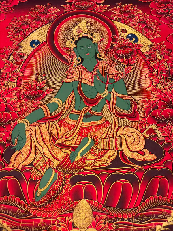 Green Tara Thangka