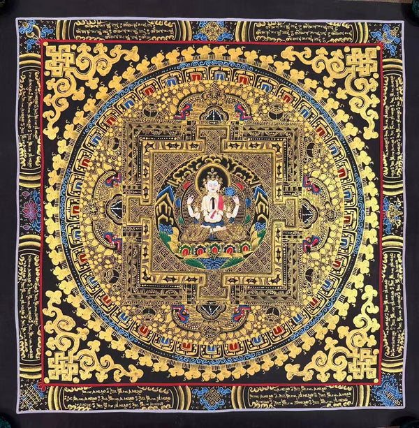 Chenrezig Mandala Thangka