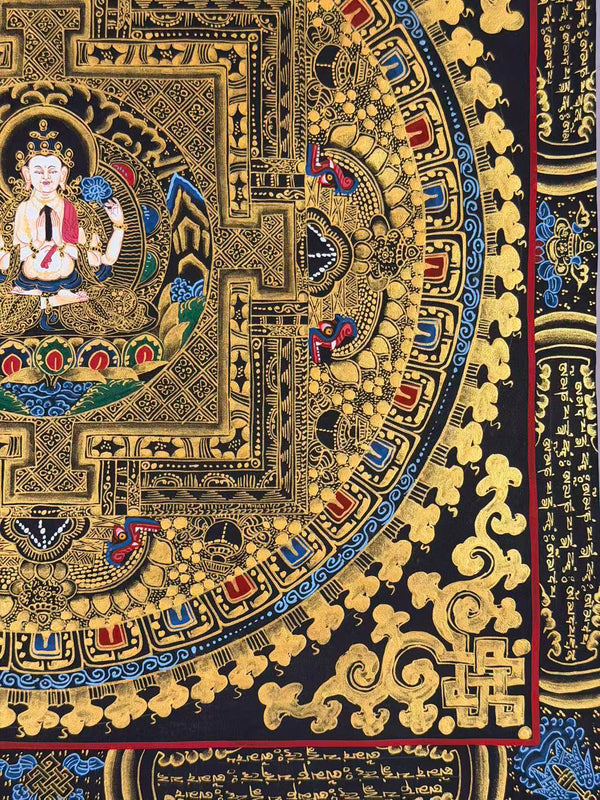 Chenrezig Mandala Thangka