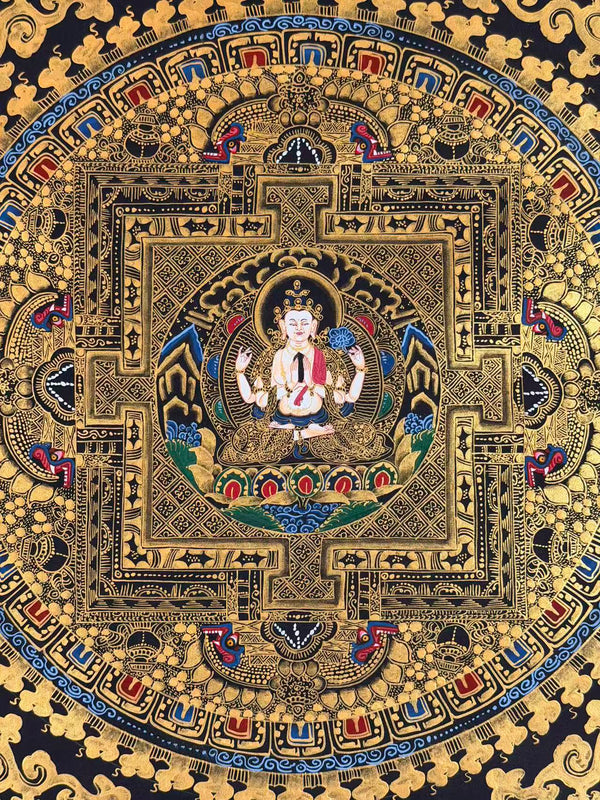 Chenrezig Mandala Thangka