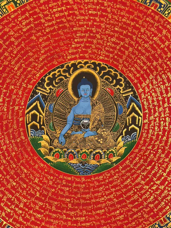 Om Mantra Mandala Thangka