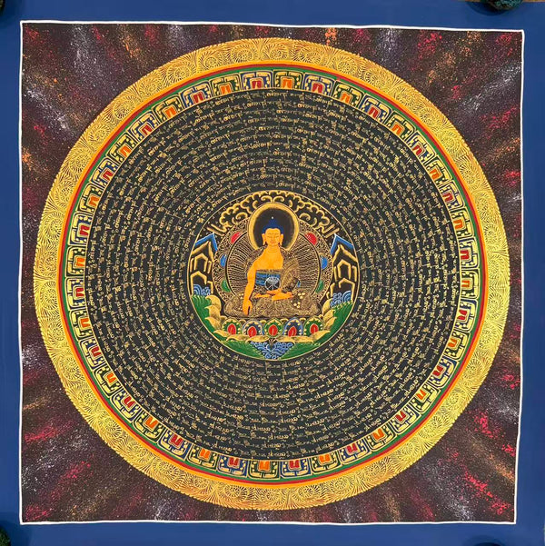 Om Mantra Mandala Thangka