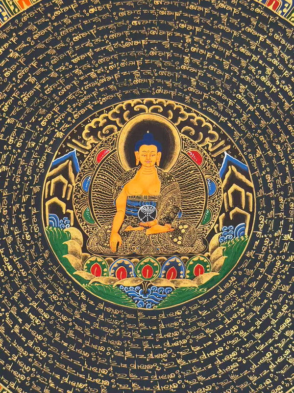 Om Mantra Mandala Thangka