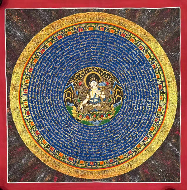 Om Mantra Mandala Thangka