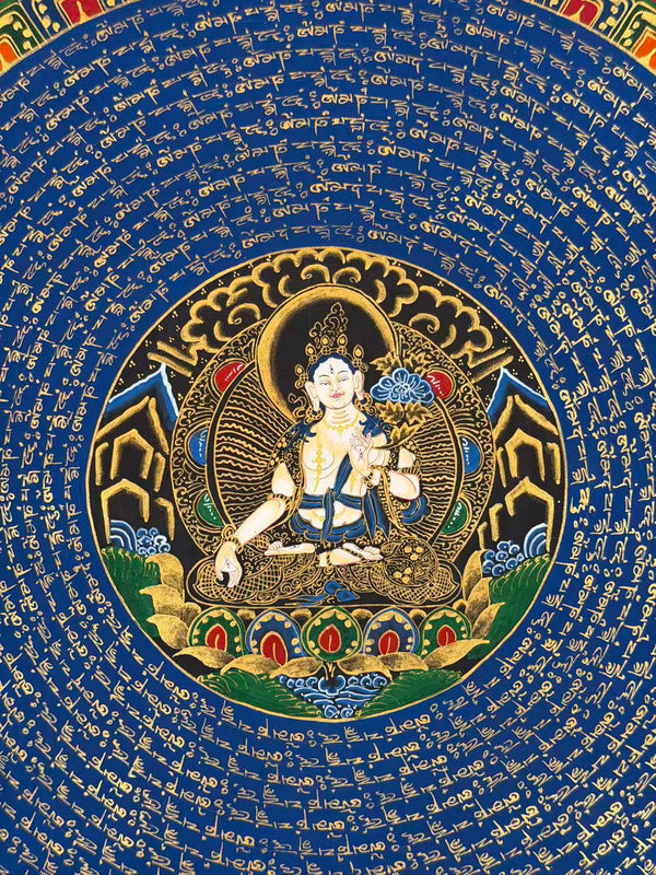 Om Mantra Mandala Thangka