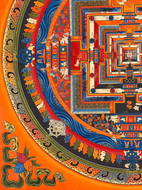 Kalachakra Mandala Tibetan Thangka Painting