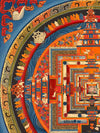 Kalachakra Mandala Tibetan Thangka Painting