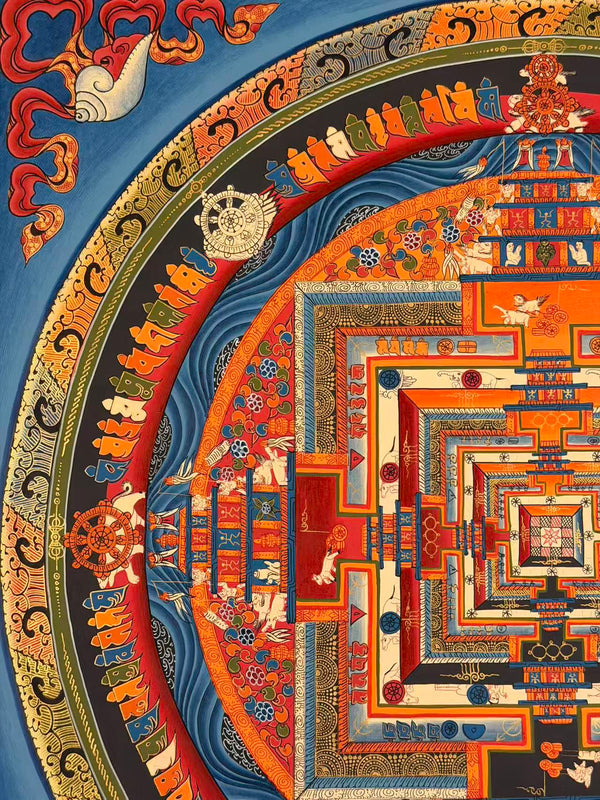 Kalachakra Mandala Tibetan Thangka Painting