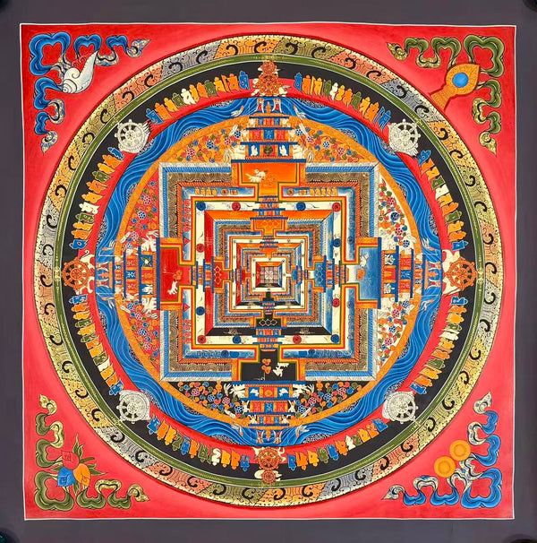 Kalachakra Mandala Tibetan Thangka Painting