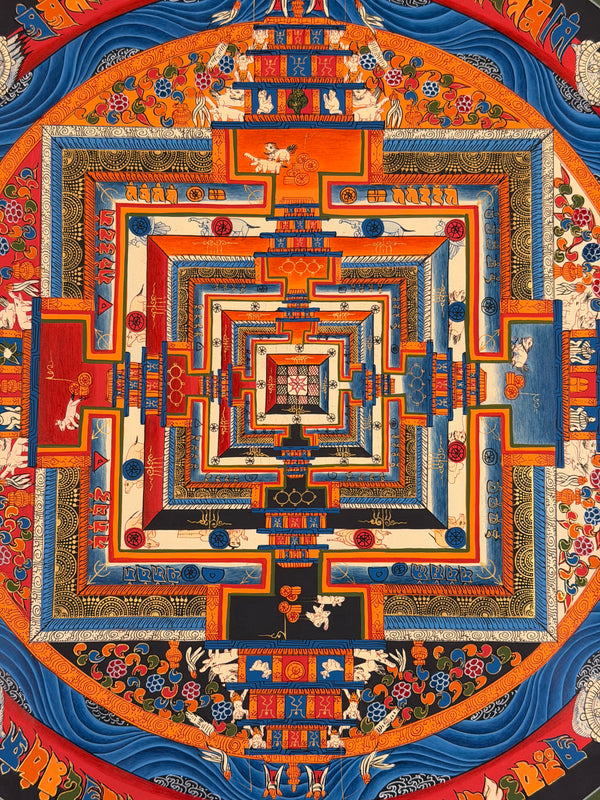 Kalachakra Mandala Tibetan Thangka Painting