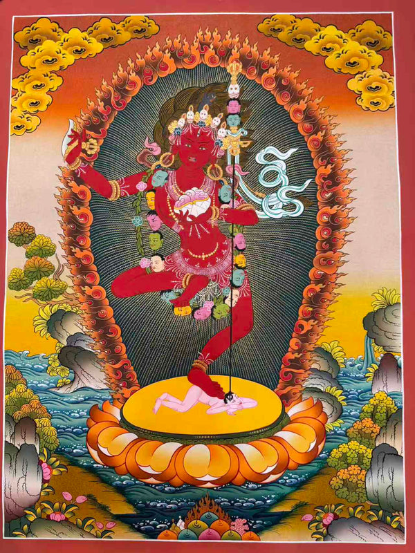 Vajravarahi / Dorje Phagmo Thangka Painting