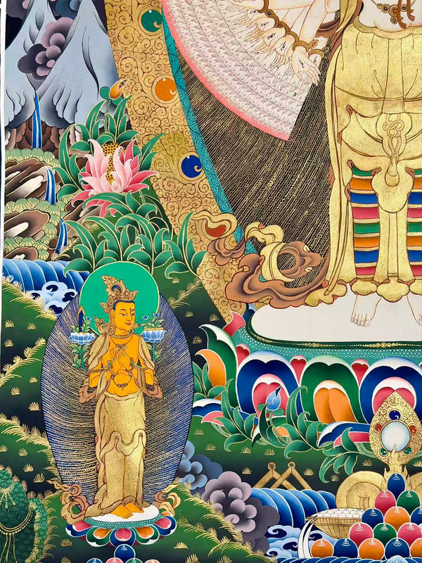 Avalokiteshvara Large Thangka Painting