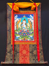 Vajrasattva Thangka - Silk Framed