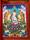 Vajrasattva Thangka - Silk Framed