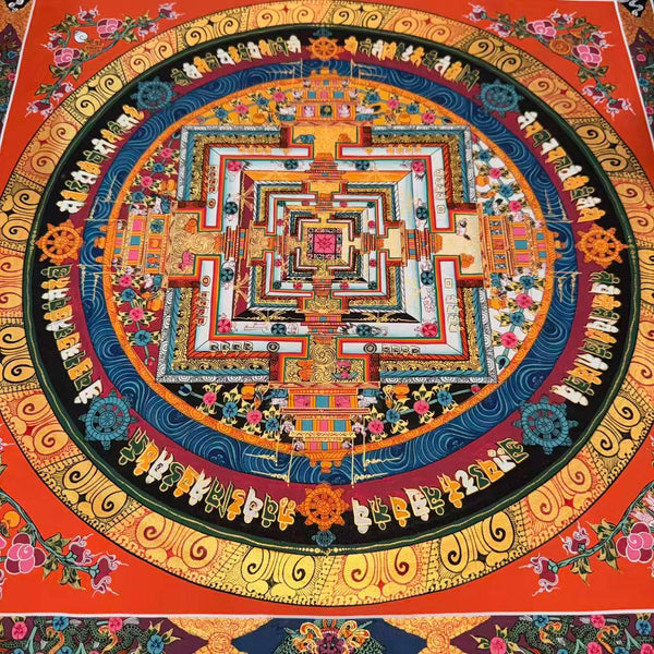 Kalachakra Mandala Tibetan Thangka Painting