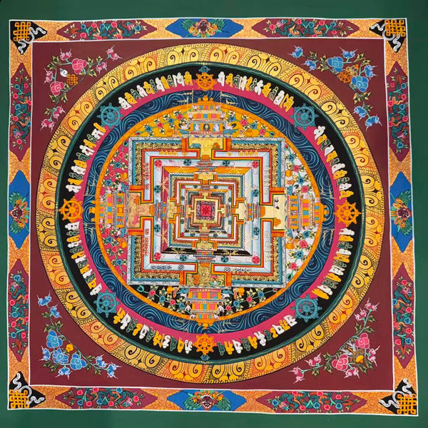 Kalachakra Mandala Tibetan Thangka Painting