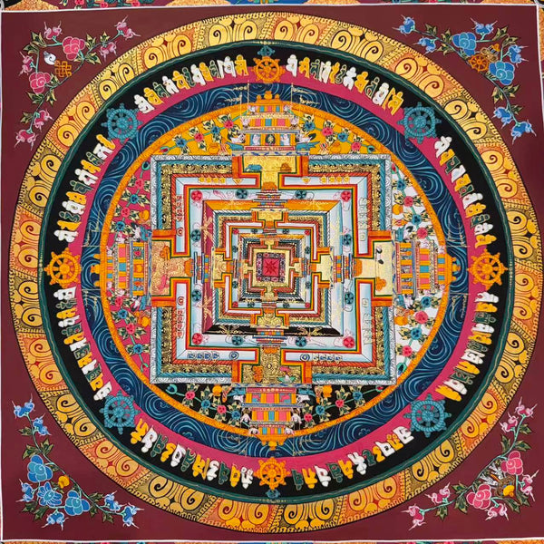 Kalachakra Mandala Tibetan Thangka Painting