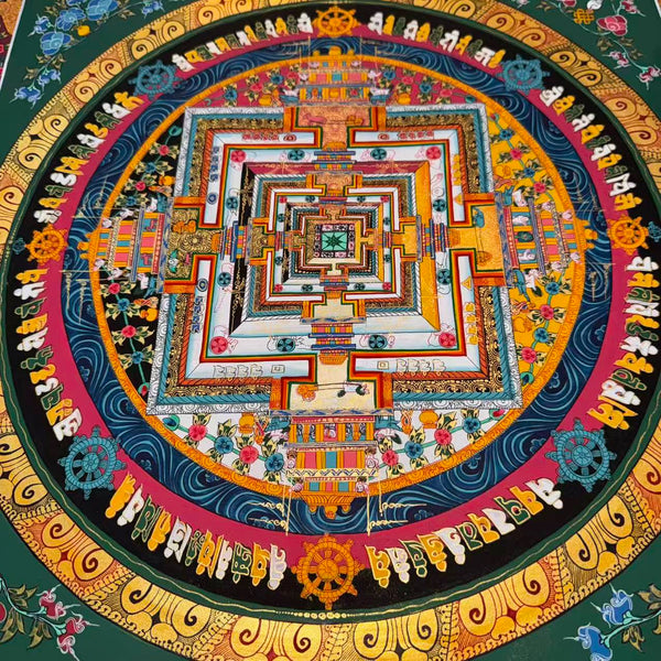 Kalachakra Mandala Tibetan Thangka Painting