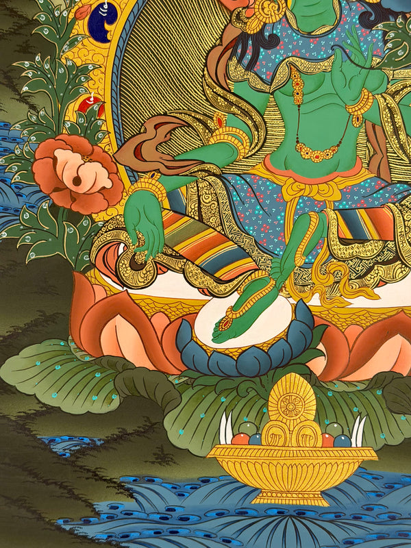Green Tara Thangka