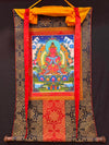 Amitayus Buddha Tibetan Thangka Painting - Silk Framed