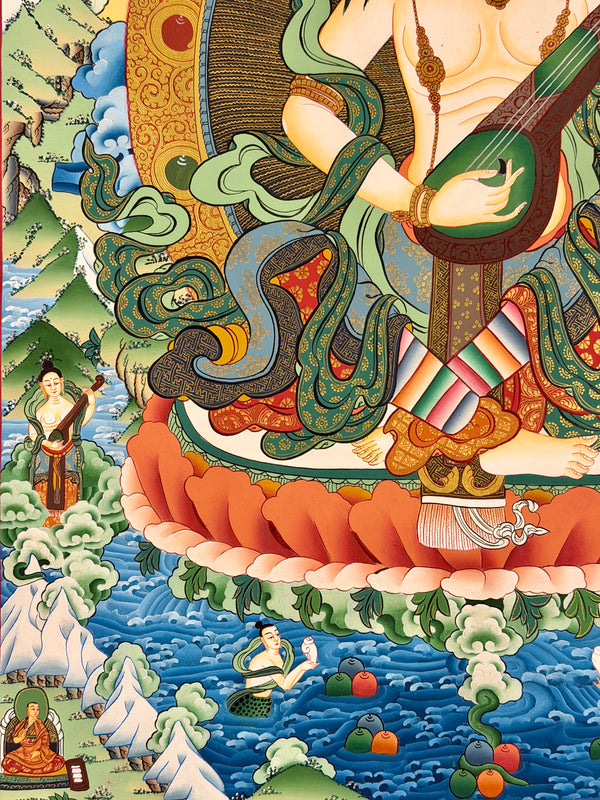 Goddess Saraswati Thangka