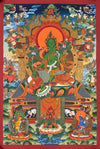 Green Tara Thangka