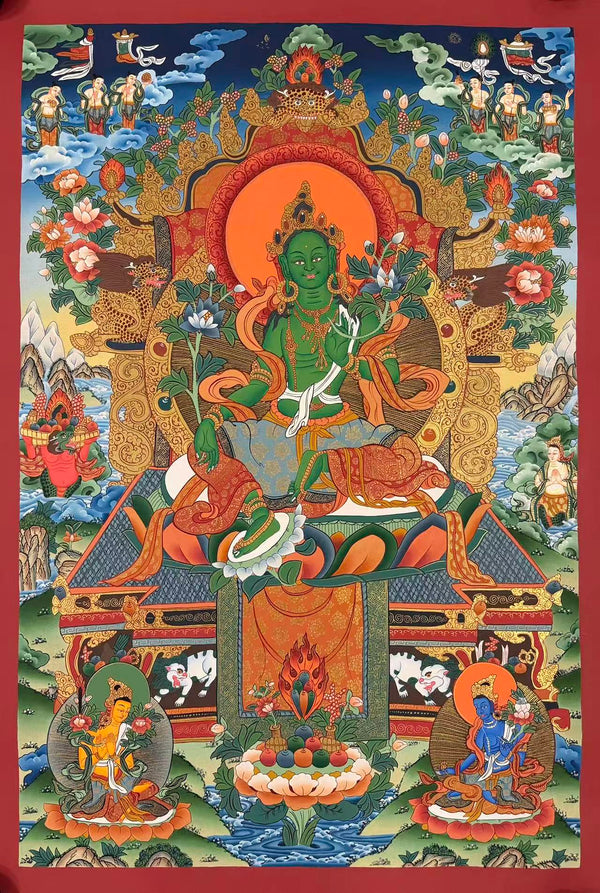 Green Tara Thangka