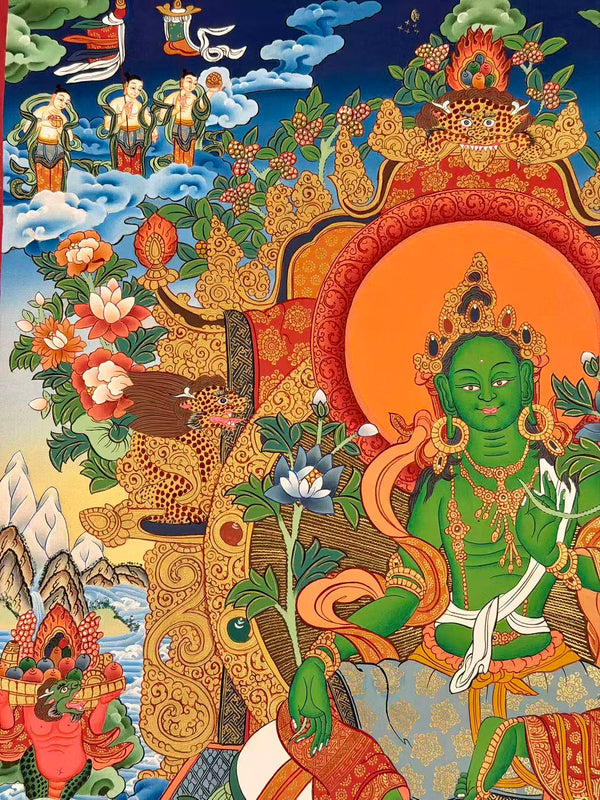 Green Tara Thangka