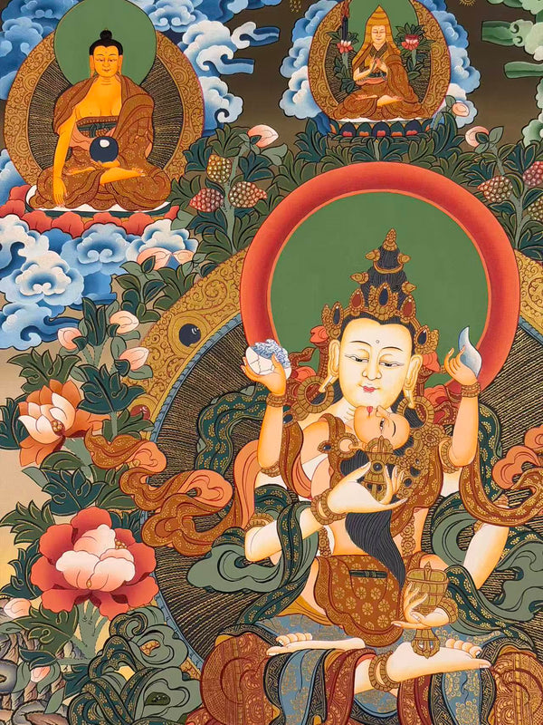 Vajrasattva Consort Thangka