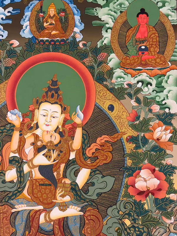 Vajrasattva Consort Thangka