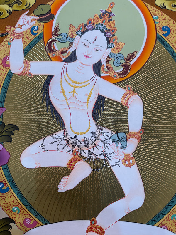 Machig Labdron Tibetan Thangka Painting