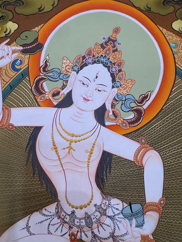 Machig Labdron Tibetan Thangka Painting