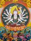 Mother Goddess Chundi Tibetan Thangka Painting