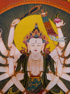 Mother Goddess Chundi Tibetan Thangka Painting