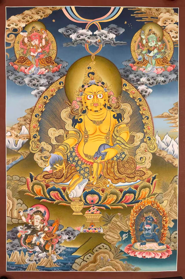 Pancha(Five) Jambhala Large Thangka