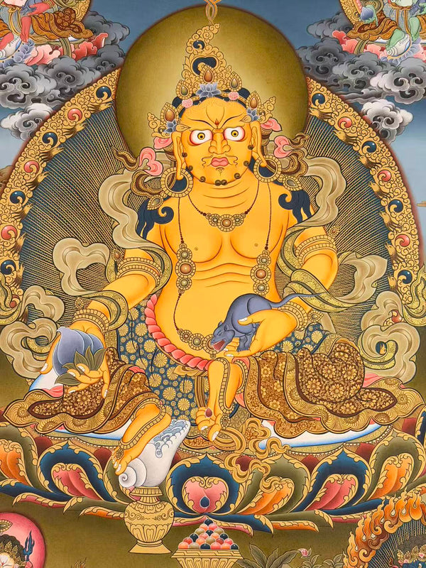 Pancha(Five) Jambhala Large Thangka